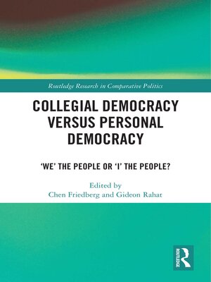 cover image of Collegial Democracy versus Personal Democracy